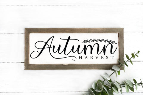 Fall Sign SVG | Autumn Harvest Cut File SVG CraftLabSVG 