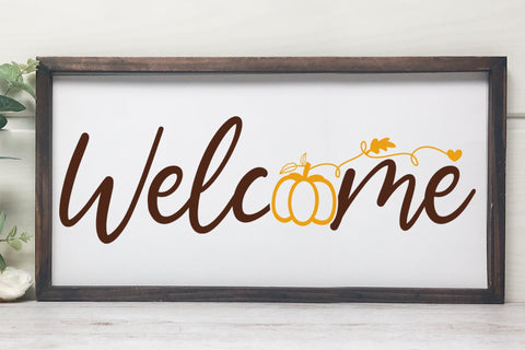 Fall Sign SVG - Autumn SVG - Welcome Cut File SVG CraftLabSVG 