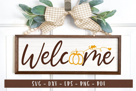 Fall Sign SVG - Autumn SVG - Welcome Cut File SVG CraftLabSVG 