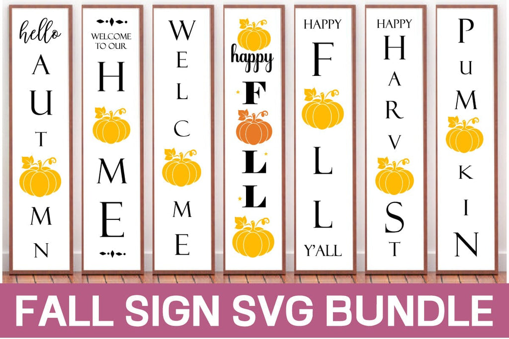 Fall Sign Svg Bundle - So Fontsy