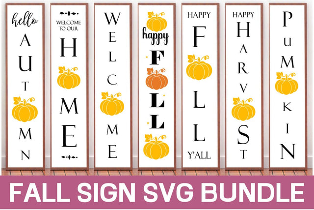 Fall Sign Svg Bundle SVG designmaster24 
