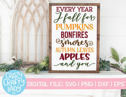 Fall Sign SVG Cut File Bundle SVG Crazy Crafty Lady Co. 