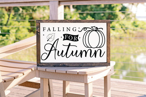 Fall Sign SVG - Falling for Autumn SVG SVG CraftLabSVG 