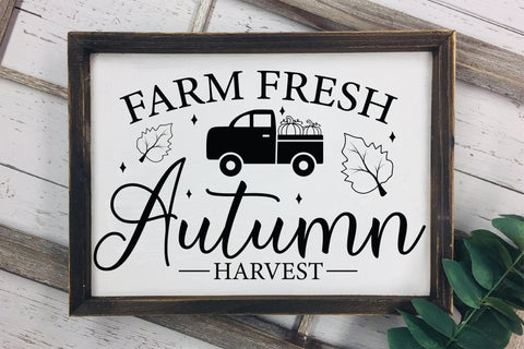 Fall Sign SVG, Farm Fresh Autumn Harvest SVG CraftLabSVG 