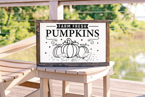 Fall Sign SVG | Farm Fresh Pumpkins SVG SVG CraftLabSVG 