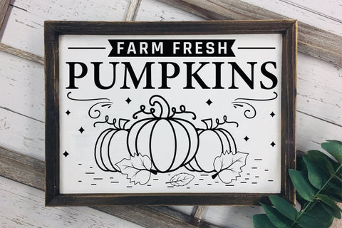Fall Sign SVG | Farm Fresh Pumpkins SVG SVG CraftLabSVG 