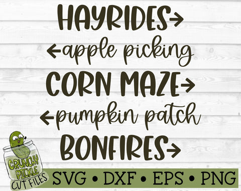 Fall Sign SVG File SVG Crunchy Pickle 