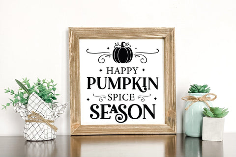 Fall Sign SVG, Happy Pumpkin Spice Season SVG CraftLabSVG 