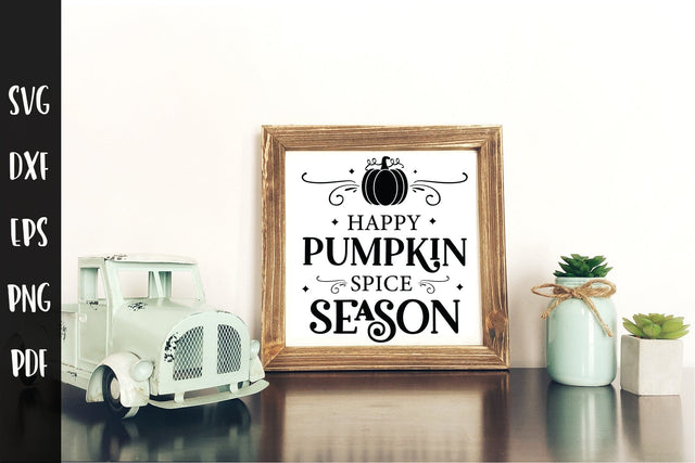 Fall Sign SVG, Happy Pumpkin Spice Season SVG CraftLabSVG 