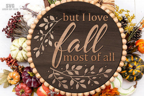 Fall Sign SVG Laser Cut Files | Fall Door Hanger | Fall SVG SVG Cloud9Design 