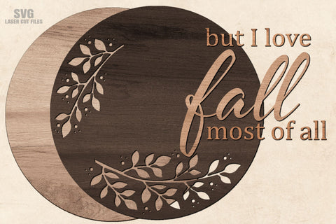 Fall Sign SVG Laser Cut Files | Fall Door Hanger | Fall SVG SVG Cloud9Design 