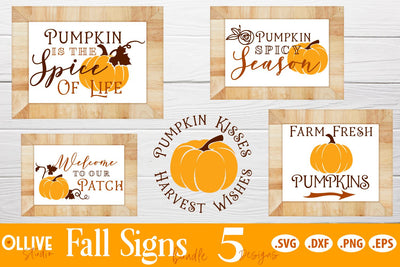 Fall Signs SVG Bundle | Fall SVG SVG Ollive Studio 