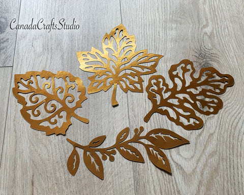 Fall Skeleton Leaves SVG CanadaCraftsStudio 