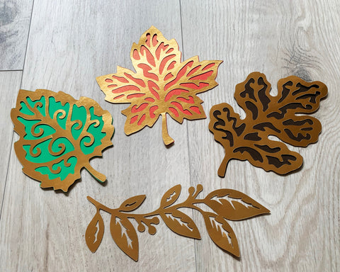 Fall Skeleton Leaves SVG CanadaCraftsStudio 