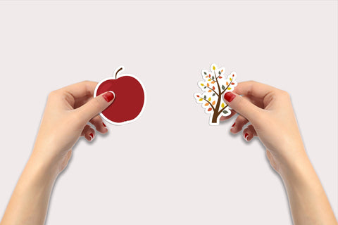 Fall sticker bundle. Autumn forest stickers printable Sublimation LaBelezoka 