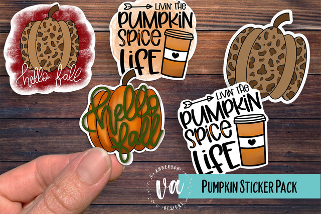 Fall Sticker Pack PNGs SVG V. Anderson Designs 