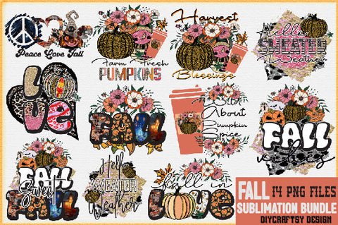 Fall Sublimation Bundle Sublimation Creativeart88 