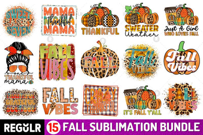 Fall Sublimation Bundle Sublimation Regulrcrative 