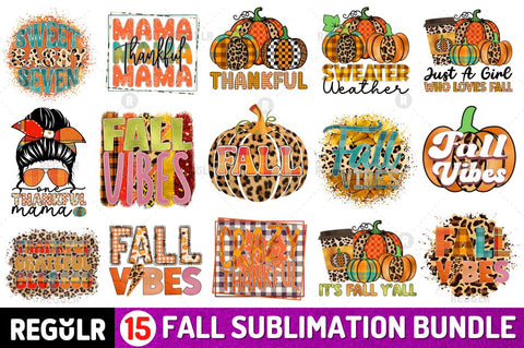 Fall Sublimation Bundle Sublimation Regulrcrative 