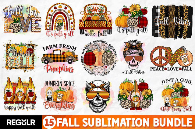 Fall Sublimation Bundle Sublimation Regulrcrative 