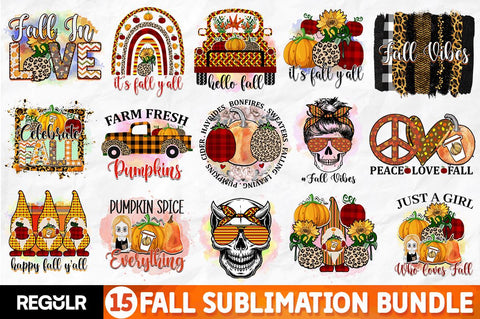 Fall Sublimation Bundle Sublimation Regulrcrative 