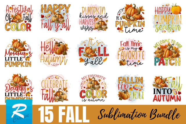 Fall Sublimation Bundle Sublimation Regulrcrative 