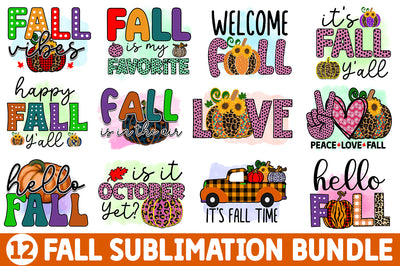 Fall Sublimation Bundle Sublimation Regulrcrative 
