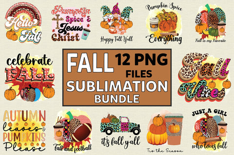 Fall Sublimation Bundle Sublimation SVGArt 