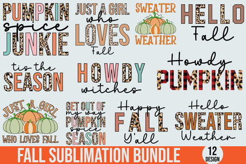 Fall Sublimation Bundle Sublimation SVGista 