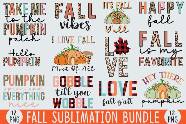 Fall Sublimation Bundle Sublimation SVGista 