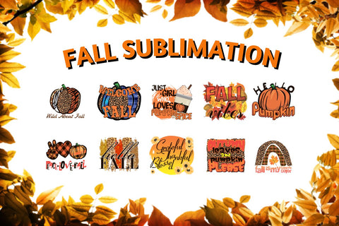 Fall Sublimation Bundle Sublimation SvgOcean 