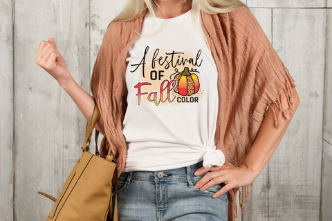 Fall Sublimation Design, A Festival of Fall Color Sublimation CraftLabSVG 