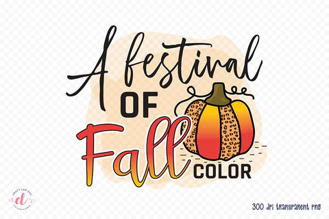 Fall Sublimation Design, A Festival of Fall Color Sublimation CraftLabSVG 