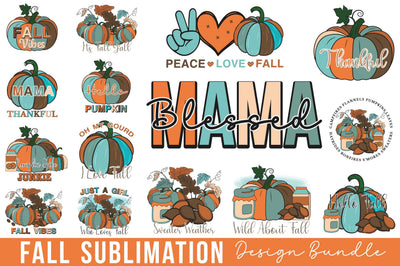 Fall Sublimation Design Bundle Sublimation Rupkotha 