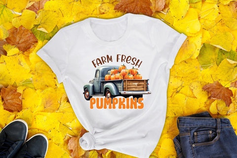 Fall Sublimation Design | Farm Fresh Pumpkins Sublimation CraftLabSVG 