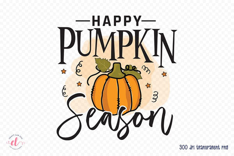 Fall Sublimation Design - Happy Pumpkin Season Sublimation CraftLabSVG 