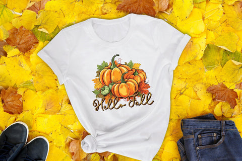 Fall Sublimation Design - Hello Fall PNG Sublimation CraftLabSVG 
