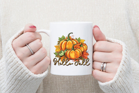 Fall Sublimation Design - Hello Fall PNG Sublimation CraftLabSVG 