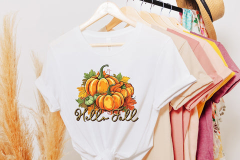 Fall Sublimation Design - Hello Fall PNG Sublimation CraftLabSVG 