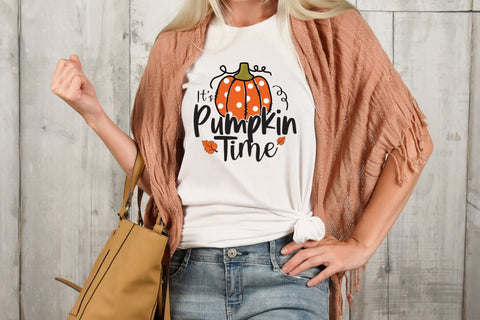 Fall Sublimation Design, It's Pumpkin Time PNG Sublimation CraftLabSVG 