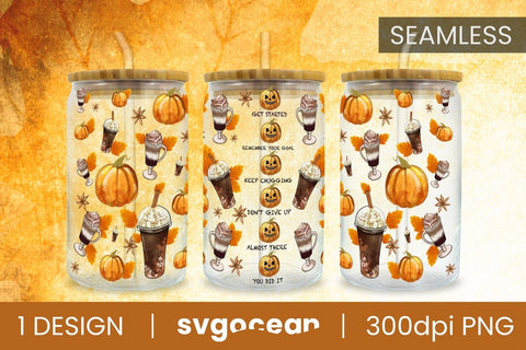 Fall Sublimation | PNG | 16 Oz Libbey Glass Sublimation SvgOcean 