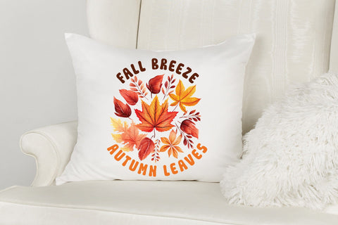 Fall Sublimation PNG, Fall Breeze Autumn Leaves Sublimation CraftLabSVG 
