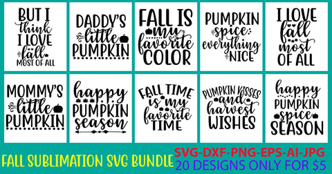 Fall Sublimation Svg Bundle SVG Syaman 