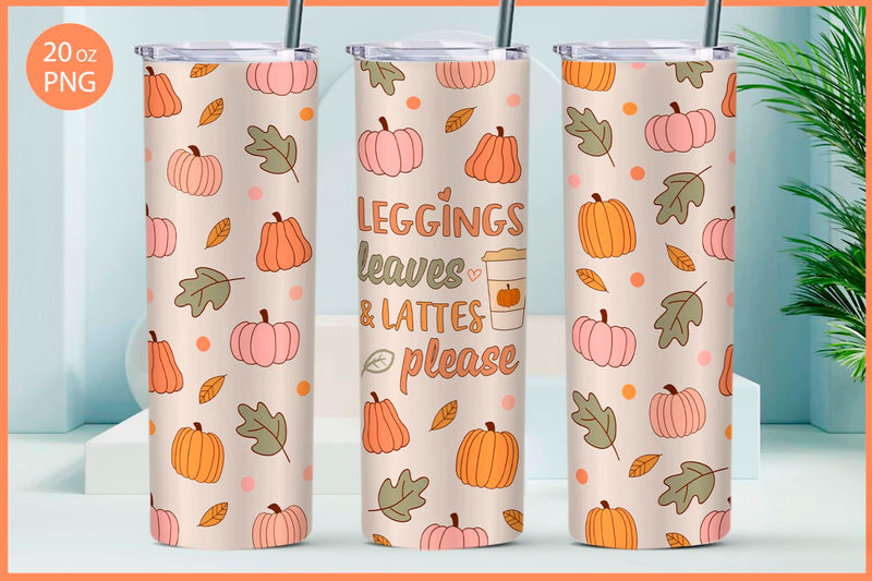 Fall sublimation tumbler wrap Sublimation KMarinaDesign 