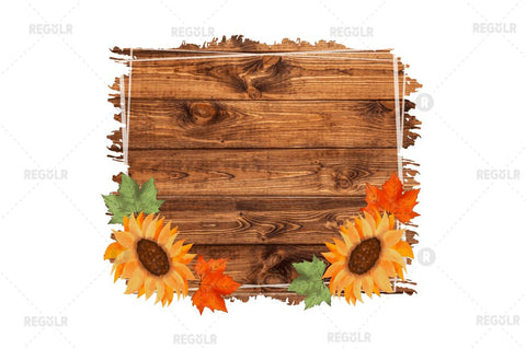 Fall Sunflowers Sublimation Background bundle Sublimation Regulrcrative 