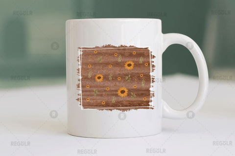 Fall Sunflowers Sublimation Background bundle Sublimation Regulrcrative 