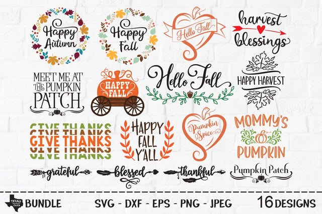 Fall Super Bundle | Fall Svg SVG Texas Southern Cuts 