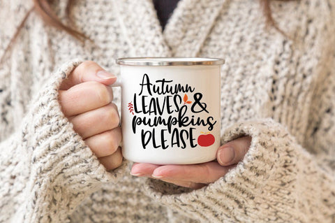 Fall SVG - Autumn Leaves & Pumpkins Please SVG Simply Cutz 