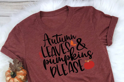 Fall SVG - Autumn Leaves & Pumpkins Please SVG Simply Cutz 