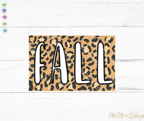 Fall SVG, Autumn svg, Leopard Print svg SVG _HelArtShop_ 